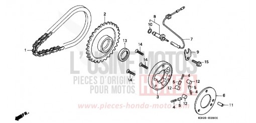 STARTING CLUTCH CB250R de 1994